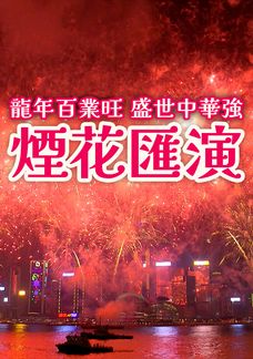 龍年百業旺 盛世中華強 煙花匯演
